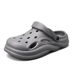 Men Flip Flop Slippers, Slip on Cozy Comfortable, Outdoor/Indoor (Grey, UK Footwear Size System, Adult, Men, Numeric, Narrow, 8)