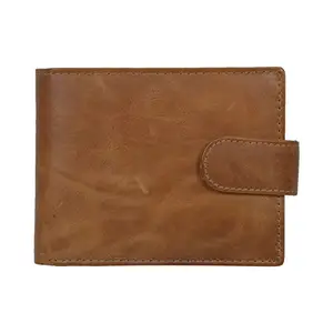 Leatherman Fashion Genuine Leather Tan Color Unisex Wallet(4 Slots)