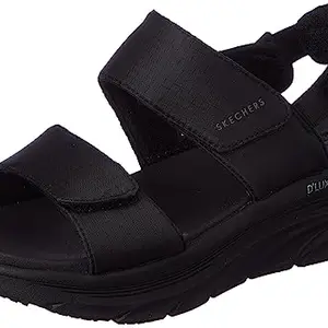 Skechers-D'LUX WALKER - FRESH OUTLOOK-Women's Fashion Sandals-119817-BBK-BLACK UK3