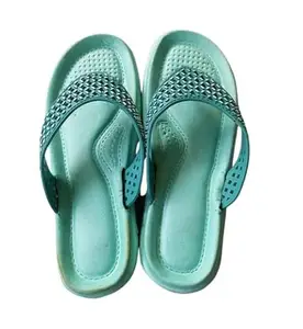 Daily Use Stylish and Comfortable Hawai Slipper For Women and Girl's,Green-(No-5)