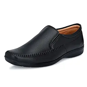 Centrino mens Moccasin Formal Shoe (Black_8 UK_8620-1)