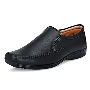 Centrino Men's Formal Shoes | Handmade Stitch Formal Slip-On Shoes | Versatile Comfort and Quality | Perfect for Casual and Formal Wear | Premium Craftsmanship, Simple Yet Elegant Design (8620)