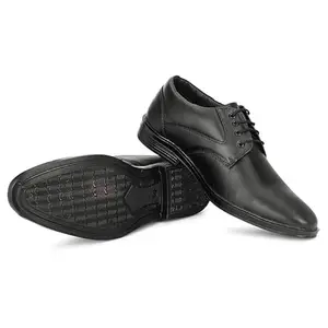 Men's Classic Oxford Dress Shoes, Black Leather, Lace-up, Formal Business Footwear