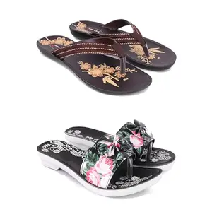 Women's Comfortable Sandal,Casual Lightweight Sandal for Everyday Wear | (Combo 2)-O21-1965-8