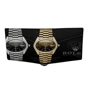 CRAFTSEVER Canvas Wallet for Men and Boys 6 Card Holder Wallet,bi fold Canvas Printed Genuine Wallet and Purse Card Holders for Men (Black)