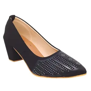 Racecourse Women Block Heel 65.9049 Black