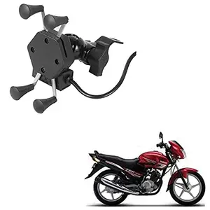 Auto Pearl -Waterproof Motorcycle Bikes Bicycle Handlebar Mount Holder Case(Upto 5.5 inches) for Cell Phone - Yamaha YBR