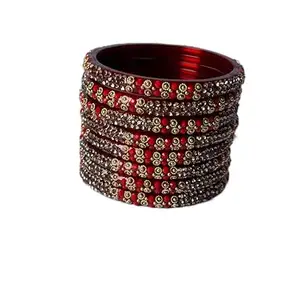 Karaavi Exquisite Glass Bangle Kada Set Elevate Your Style With Stunning Designs Perfect For Every Occasion, Pack Of 8 -B294