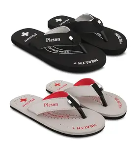 Piclite flip flops slippers fabrication chappal for men daily use casual ortho slipper pack of 9