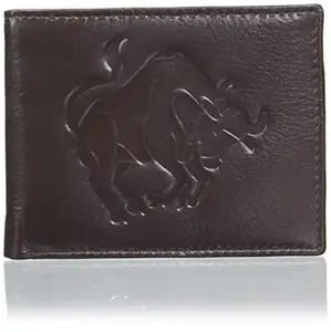 Justrack Men Dark Brown Color Genuine Leather Wallet (LWM00196-JT_6)