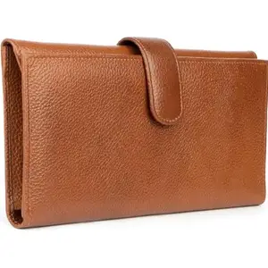 REEDOM FASHION Genuine Leather Women Evening/Party, Travel, Ethnic, Casual, Trendy, Formal Tan Genuine Leather Wallet (4 Card Slots) (Tan) (RF4663)