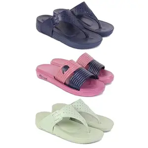 Trendy Open-Toe Sandals for Women – Soft Padded Footbed, Summer Wear | (COMBO-3)-1985-1982-1983-5-EURO-36