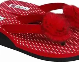 Slippers for Women's Home Slippers Flip Flop Indoor Outdoor Flip Cute Foot Wear Daily Use - BZ-Red Flower -6