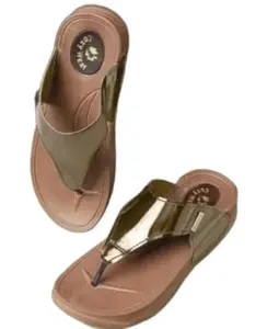 Cozy Wear G-299 Green Flip Flops for Men | Stylish Casual Rubber Walking Slippers FOR SIZE - 10