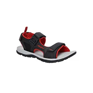 FURO Men's Black/UL-RED Sandal (SM101 031)