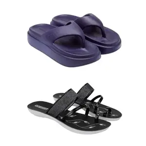 SPORTER Extra Soft Classic Casual wear with Ultra Soft Flexibility Technology Heels for Women's/Girl's(6112+1946) Multicolor