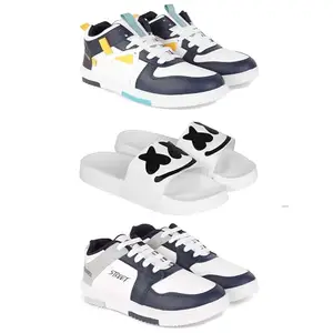 Men's Sports Shoes | Lightweight Stylish & Easy to Wear for Men'sGR-(3-Combo)-1074-3030-1075-7 Multicolor