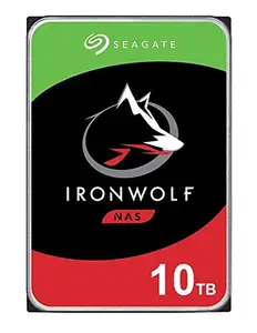 Seagate IronWolf 10 TB NAS Internal Hard Drive HDD - 3.5 Inches SATA 6 Gb/s 7200 RPM 256 MB Cache for RAID Network Attached Storage (ST10000VN0008)