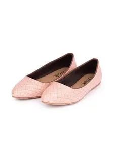 ZOUK Handcrafted Howrah Lilies Bellies Pink - 41