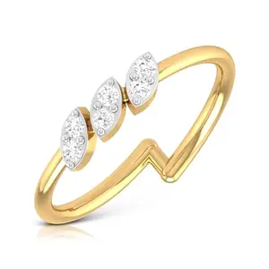 AJU Enterprise AJU 925 Sterling Silver Rings For Women Yellow Gold Marquise Simple Office Wear Ring |Gift For Her & Wife| With Certificate of Authenticity and 925 Stamp | 6 Month Warranty* (13 (52.8 mm))