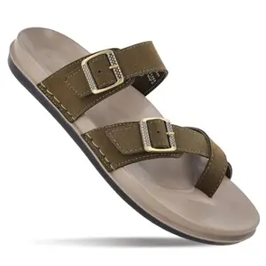 WALKAROO Men's Slip-On Comfort Sandals - WE1362 Camel