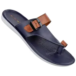 WALKAROO BW3500 Mens Sandals Dailywear and Regular use For Indoor & Outdoor - Blue Tan