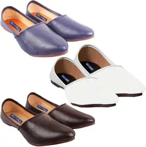 Vitoria Derby Shoes for Men | Shoes for Men with PU Sole | Comfortable & Lightweight |Durable & Trendy Design | Size : 7 | Color : Blue-Brown-White,VTR_6001JalsaBlu_BRWN_Wht_3J_7