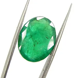STONEFLEX 10.00 Carat Zambian Emerald/Panna Earth Mind Stone Unheated Untreated Natural Original Certified AAA++ Quality for Men and Women (Lab Approved)