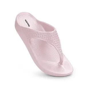HOPPA - ALICE FLIP-FLOP - Women's Lightweight Classic Flip-Flop I HOPP Tech R-eva Material I Superior Bounce I Stylish & Anti-Skid I Waterproof I Recyclable & eco-Friendly (LIGHT BERRY, UK Footwear Size System, Adult, Women, Numeric, Medium, 6)