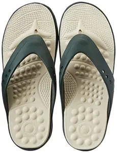URJO Olive Flip-Flops-10 Kids UK (Men Foam FIT)