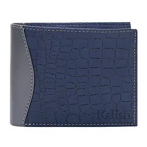 Relish Blue Wallet for Men's | Gift for All Occasions | RE-WAL306BL