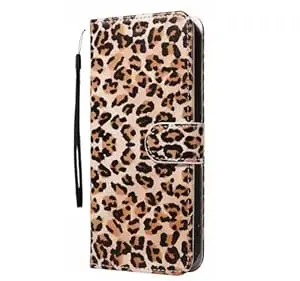 TROUNCE for VIVO V70 Elite Mobile Flip Cover Vegan Leather with Wallet Card Holder | Kickstand & Magnetic Closure - Leopard Print Design