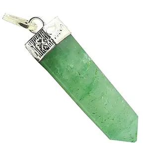 REBUY Green Aventurine Stone Pencil Pendant Gemstones Crystal Healing Natural Green Aventurine Stone For Men & Womens
