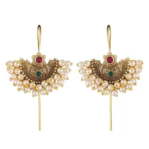 VFJ VIGHNAHARTA FASHION JEWELLERY Vighnaharta Elite Charming Pearl Multi ear cuff Earring for Women and Girls[VFJ2649ERG-MULTI]