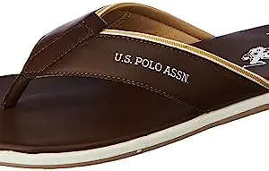 U.S. Polo Assn. Mens Avens Brown Flip-Flop - 9 UK (2FD21002K04)