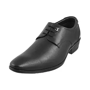 Mochi Men Black Leather Formal Shoes-6 UK/India (40 EU) (19-5043-11-40)