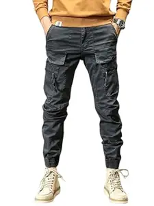 Lymio Cargo for Men || Cotton Cargo Pant || Drawstring Waist Pant (Also Available in Plus Sizes) (66-69)