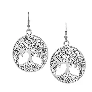 TAZS - TRENDY AMAZING ZEAL STORE Oxidized Silver Stylish Earrings for Women and Girls