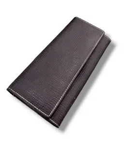 Black Wallet for Women | Genuine Leather Purse for Women with RFID Protection, Card Slots, and Compartments
