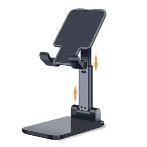 PH BROTHER Tabletop K2 Adjustable Foldable Cell Phone Portable Desktop Stand Compatible with All Mobile Phones/Mini Tablet/Kindle 3-7.5" inches