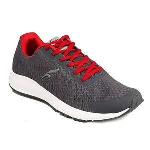 FURO Sports M-Grey/Hr Red Men Sports Shoes Lace Up Running R1030 F001_6