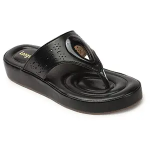 Longwalk Black Synthetic Material Women Flat sandals W-LK3