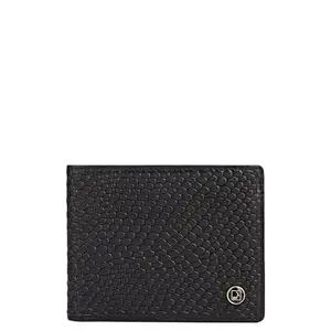 Da Milano Leather RFID Wallet for Men with Multicard Slot - Black