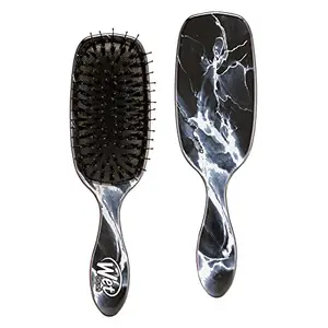 Wet Brush Shine Enhancer Paddle Brush, Marble Onyx - Hair Detangler Brush with Ultra Soft Bristles, Infused With Natural Argan Oil, Shiny Detangle & Smooth Hair, Wet or Dry, For All Hair Types