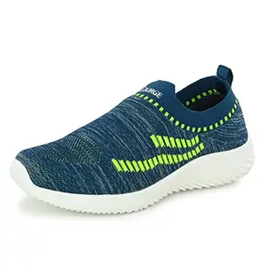 Bourge Women's Black and Yellow Running Shoes (Micam-z113-4)