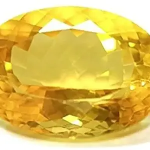 APSLOOSE 13.25 Ratti 12.25 Carat sunela Stone Original Certified Natural Citrine Success Gemstone or Men & Women (Lab Tested)