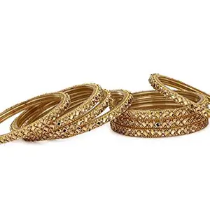 Somil Designer Glass Bangles/Kungan/Kada Set for Wedding, Festival, Workplace, Party, Traditional, Designer, Ornamented with Stone, Multi Color_3