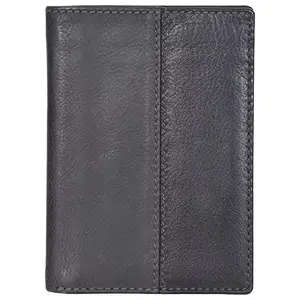 LMN Genuine Leather Black Note case for Men 10087 (6 Credit Card Slots)
