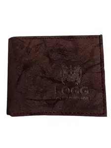 Dark Brown Blocking Vintage Brown Leather Wallet for Men