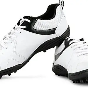 Vector X Blast Cricket Shoes, Men's UK 8 (White/Black)